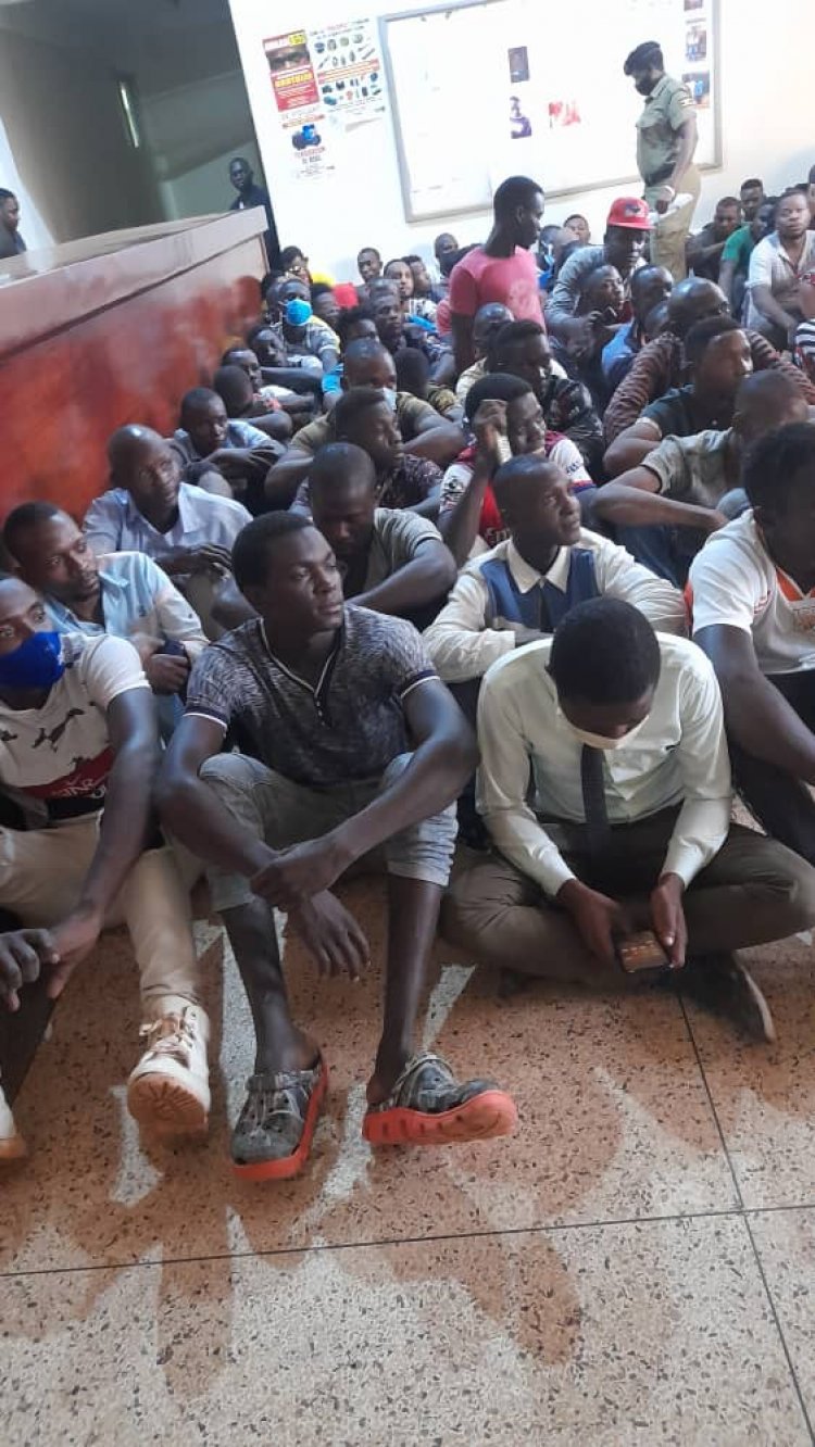 Security arrests 90 suspected to have been terrorizing travels along Northern by pass