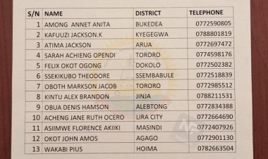 Here is a list of NRM MPs interested in replacing Oulanyah