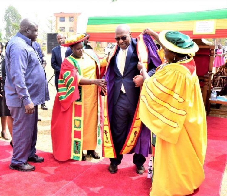 Former Prime Minister Ruhakana Rugunda installed as Chancellor for Gulu University