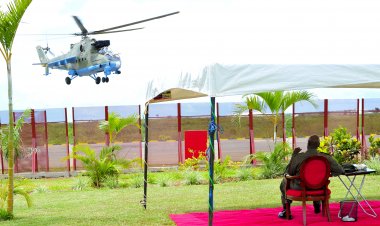 ‘Russia and Uganda’s interests converge,’ says Museveni as he commissions Uganda’s first  Russian helicopter in Sub Saharan Africa.