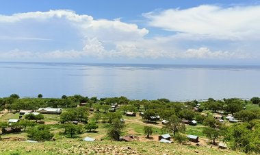 The Beautiful Views of Lake Albert from the Kibiro Escarpments, A Celestial Union.