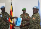 UPDF Lt. Col. Emmanuel Odongo takes over command of the UN guard unit x in Somalia