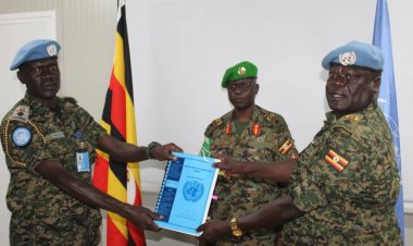 UPDF Lt. Col. Emmanuel Odongo takes over command of the UN guard unit x in Somalia