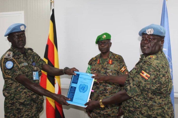 UPDF Lt. Col. Emmanuel Odongo takes over command of the UN guard unit x in Somalia