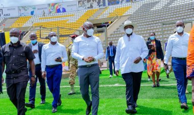 Pictorial: President Museveni Inaugurates the newly refurbished Nakivubo War Memorial Stadium