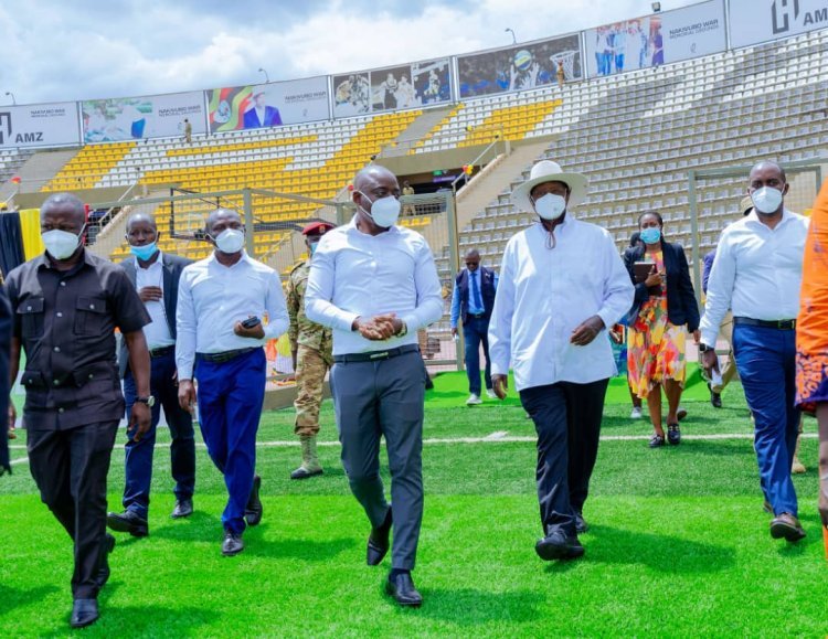 Pictorial: President Museveni Inaugurates the newly refurbished Nakivubo War Memorial Stadium
