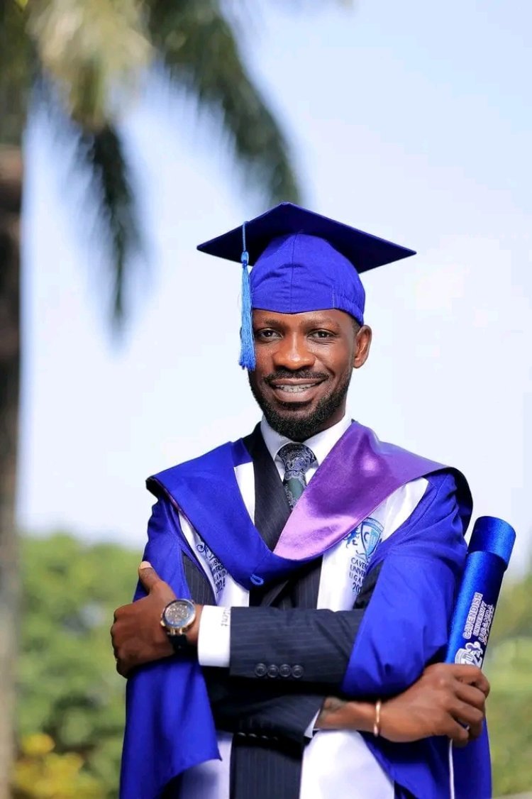 NUP President Bobi Wine Graduates with a Bachelors of Law from Cavendish University