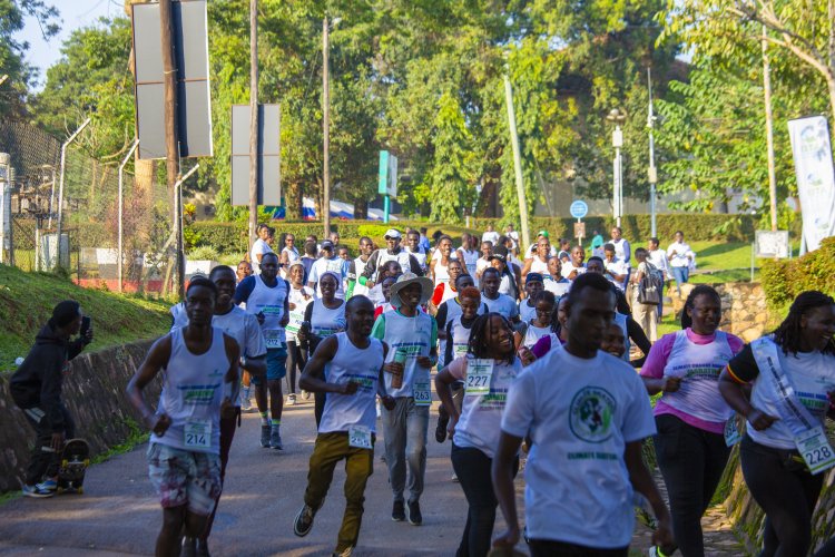 Youth Lead the Charge for Green Mobility as ATEI Hosts Climate Change Awareness Marathon  at Makerere University